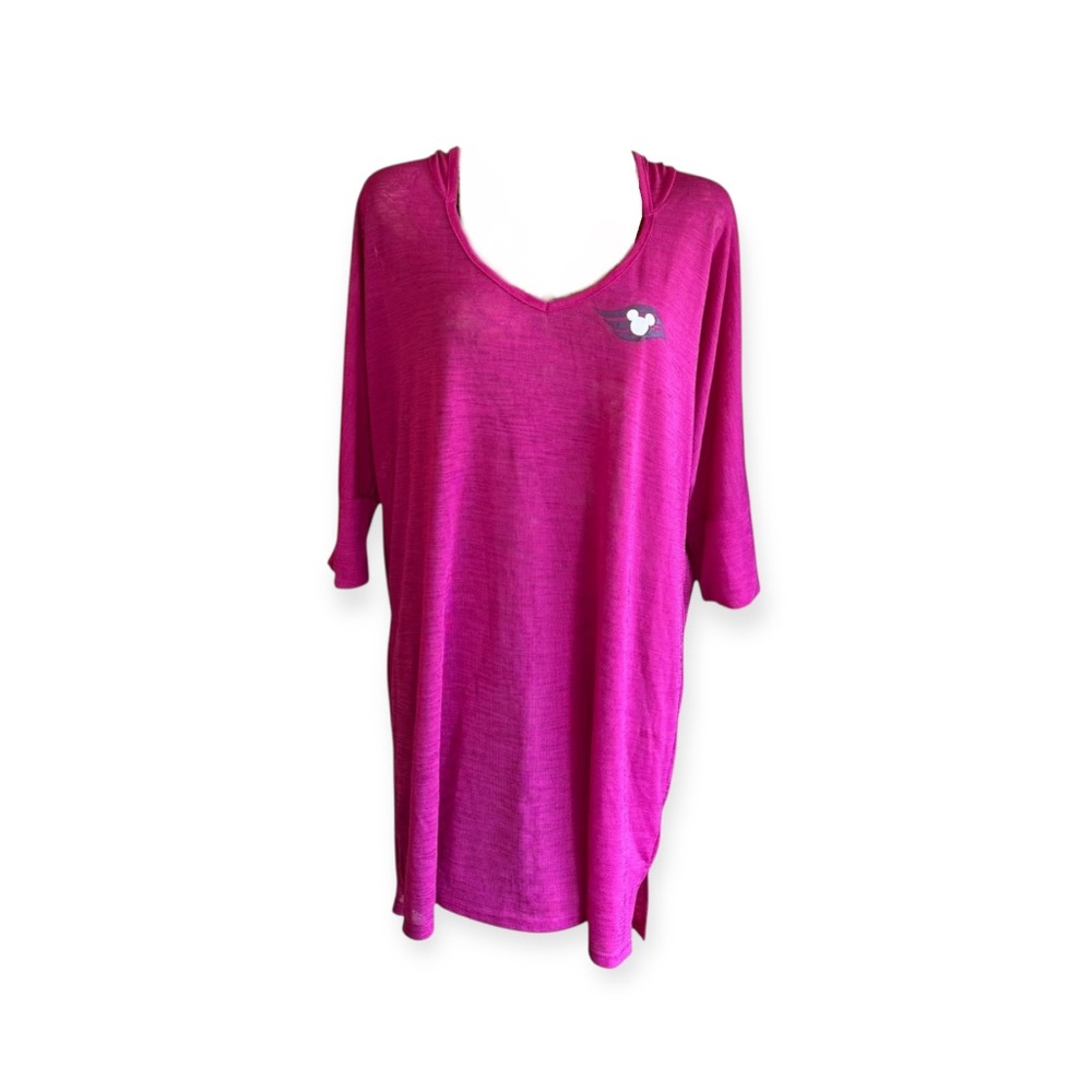 Disney Cruise dress cover up hoodie pink purple XL XXL casual tunic